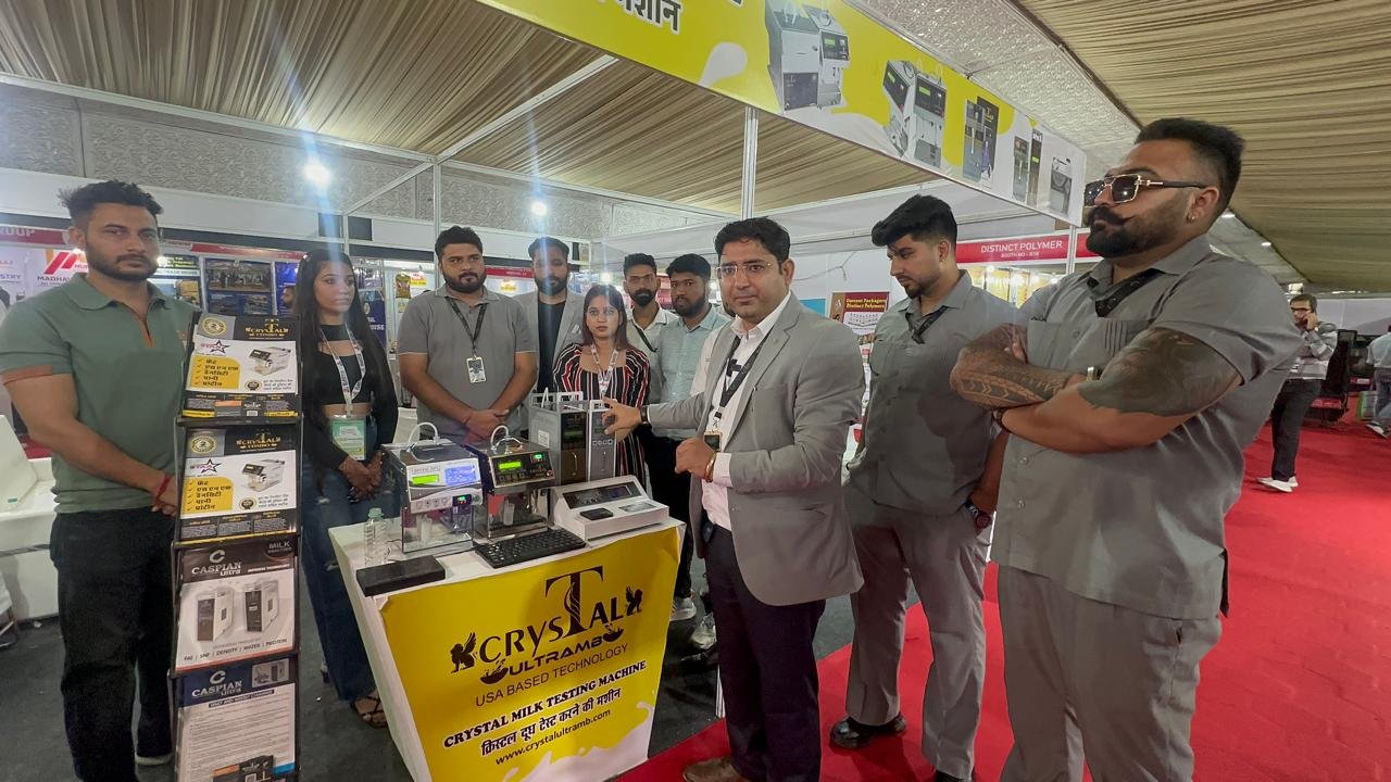 Crystal Milk Analyser flagship exhibition stall