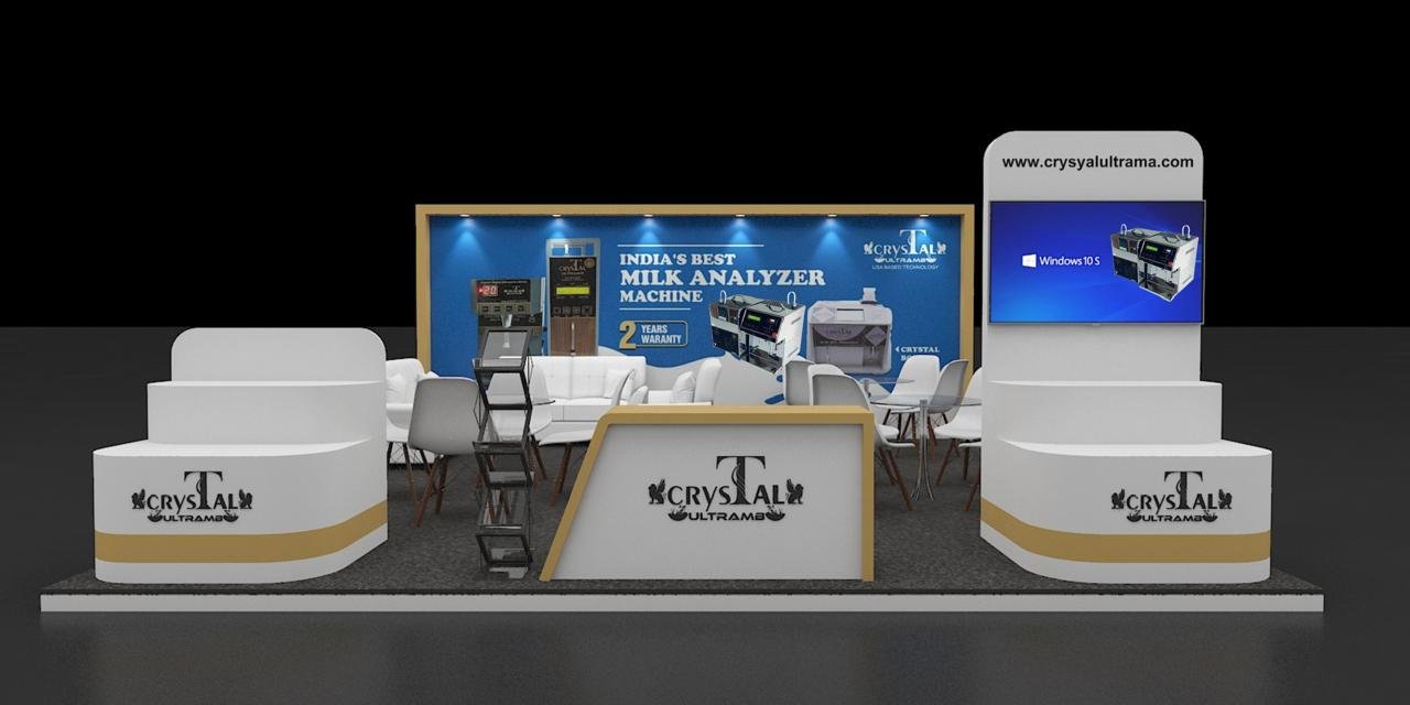Crystal Milk Analyser team at a live dairy exhibition